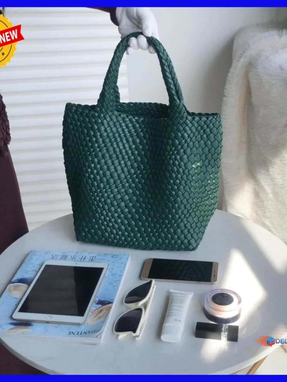 Handmade Vegan Leather Tote Bag Hobo Satchel Shoulder Bag Women